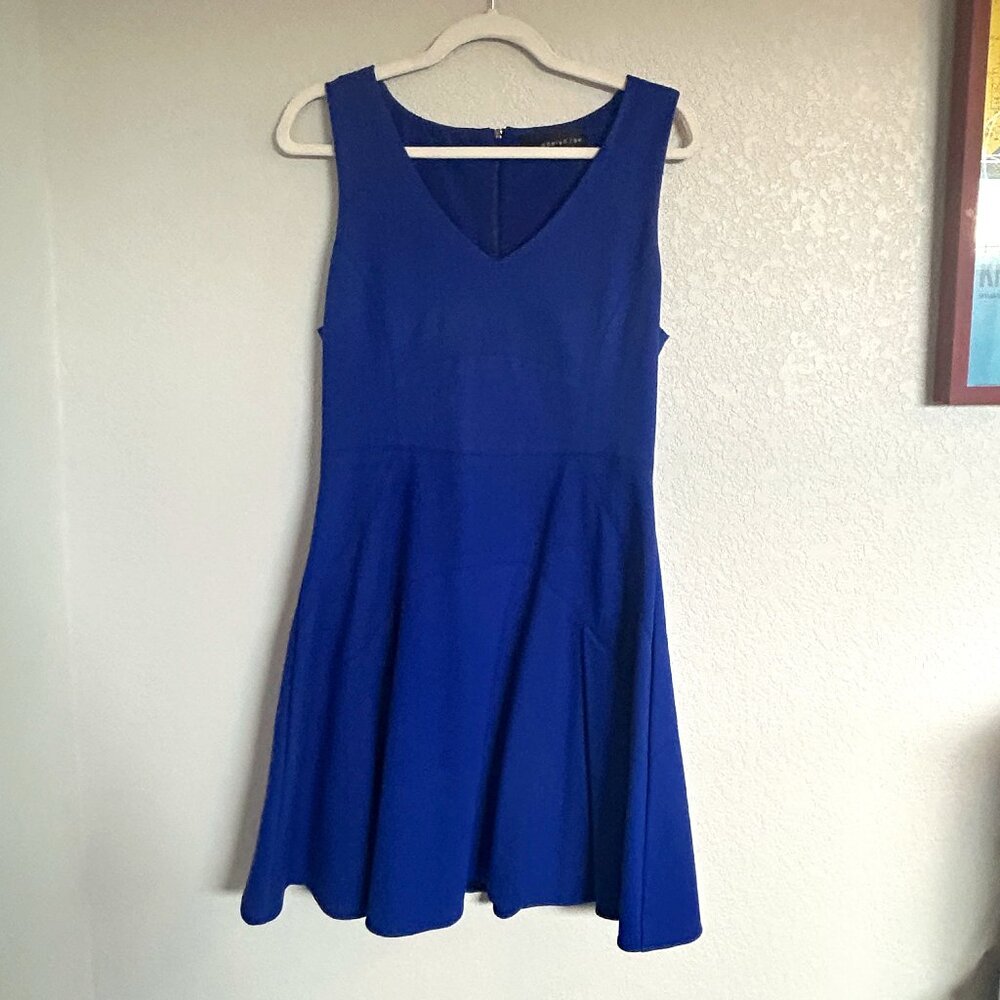 Adelyn Rae | Cobalt Blue Skater Dress | Medium